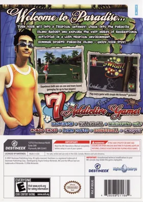 Summer Sports- Paradise Island box cover back